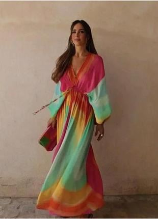 Длинное платье zara limited edition