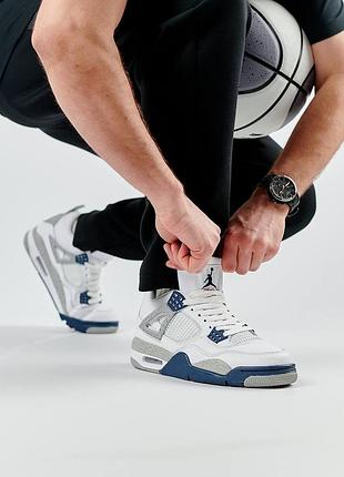 Nike air jordan 4 retro white blue