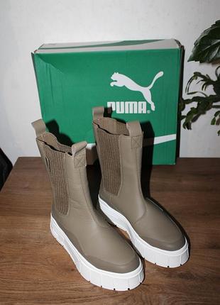 Кожаные ботинки, челси puma mayze stack chelsea winter, 40 размер