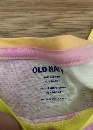 Футболка олд наві для дівчинки