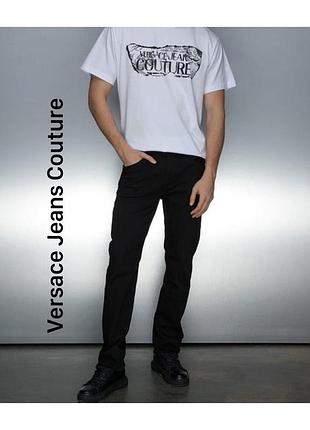 Брюки versace jeans couture из плотного хлопка с карманами