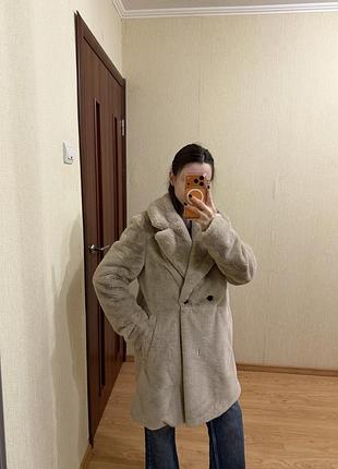 Еко-шуба жіноча, reserved, розмір s бежева