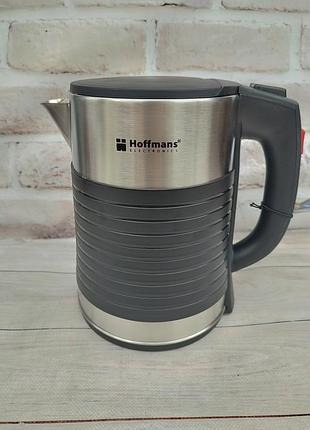 Електрочайник hoffmans electronics hm-2545-b 2.5 л 2000 вт чорний