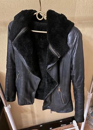 Шкіряна куртка косуха розмір s