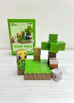 Дитячий конструктор магнітний мк 53 деталей у коробці s001-1