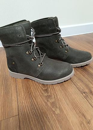 Новые кожаные ботинки the north face