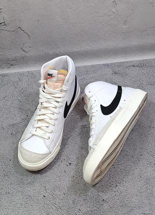 Кроссовки nike blazer mid 77 кожаные ботинки cortez sb dunk