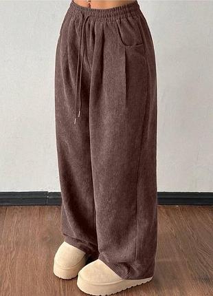 Штани вельвет на флісі