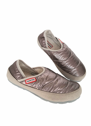 Hunter. утепленные домашние тапочки