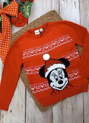 Новогодний свитер джемпер микки маус