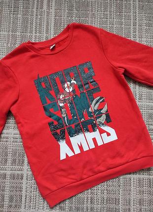 Новогодний свитшот на байке