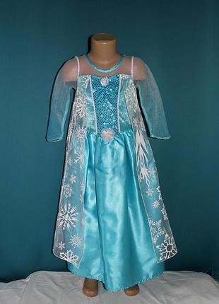 Карнавальное платье эльзы,холодное сердце на 6-7 лет