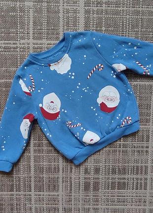 Новогодний свитшот на байке