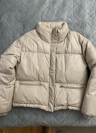 Куртка жіноча демісезонна коротка м бежева