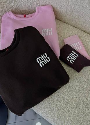 Очень крутой комплект на прохладные дни 🍁 свитшот + носочки из лого, теплая трехнитка на флисе, кофта свитер, джемпер, носки