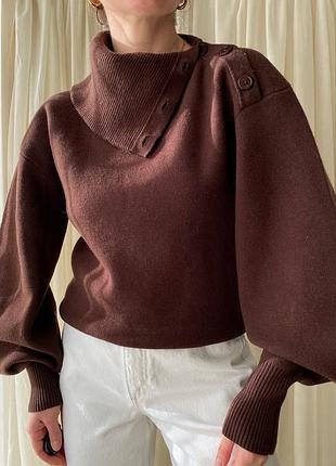 Светр houseofcb з широкими рукавами кашемір шерсть з манжетами