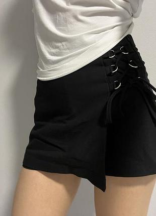 Юбка-шорти bershka чорна