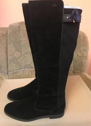 Натуральные фирменные сапоги lacoste