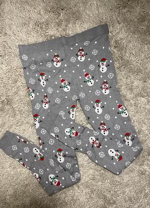 Вʼязані зимові штанці