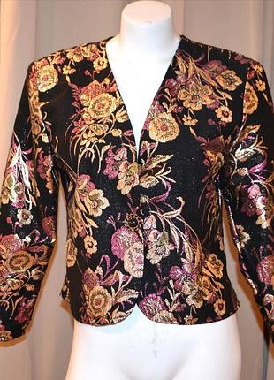 Блестящий жакет пиджак люрекс винтаж