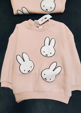 Дитячий світшот miffy від hm 98см