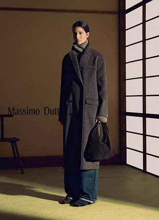 Пальто женское шерстяное massimo dutti