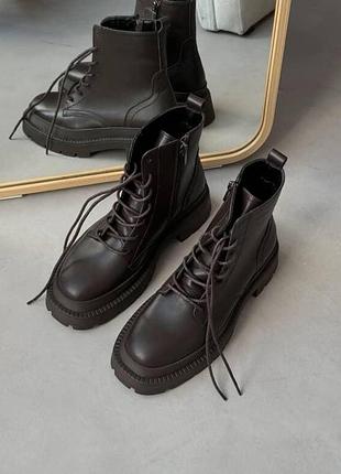 Черевики зимові жіночі шоколад