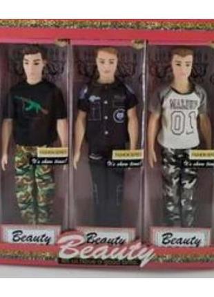 Кен beauty 29см,шарнірний,3 види,кор-ка 65х8х32см