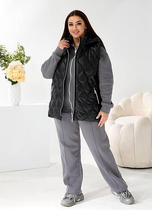 Жилетка стеганая большие размеры