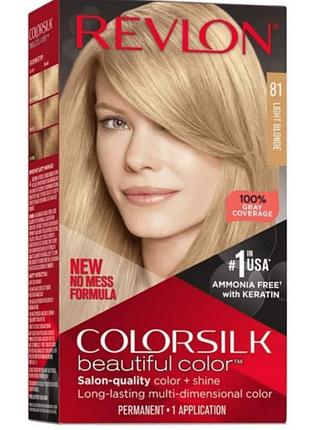 Revlon colorsilk beautiful color - 81 light blonde