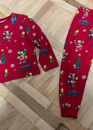 Піжама в принт сімпсони 5-6 років унісекс