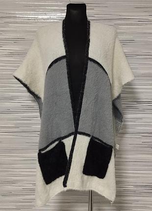 Пончо накидка кейп хутро норки