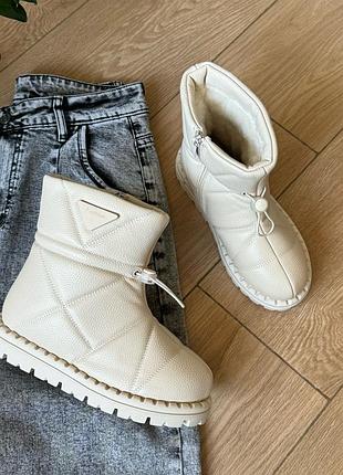 Зимние дутики на девочку