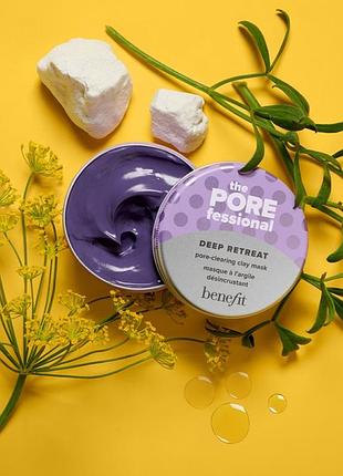 Глиняна маска для розширених пор benefit the porefessional deep retreat mask
