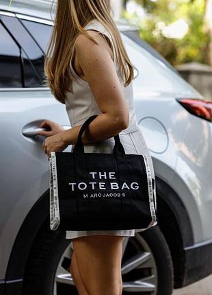 Сумка marc jacobs the jacquard medium tote bag black
