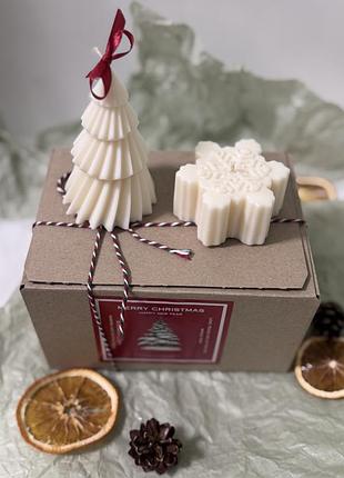 Свічки, новорічні свічки, соєві свічки, набір свічок, набір новорічних свічок, свечи, новогодние свечи, набор свечей, новорічний подарунок