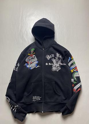 Vintage ed hardy зип худи