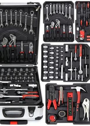 Профессиональный набор инструментов tools set krafftec в чемодане с трещоткой из 408 предметов 5