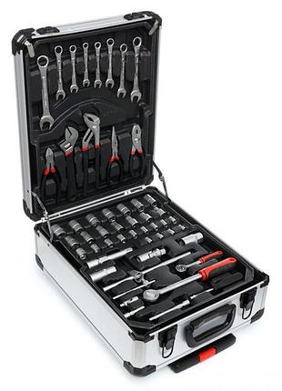 Профессиональный набор инструментов tools set krafftec в чемодане с трещоткой из 408 предметов 4
