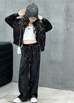 Блестящий костюм для девочек