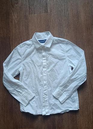 Белая рубашка next signature 6 лет