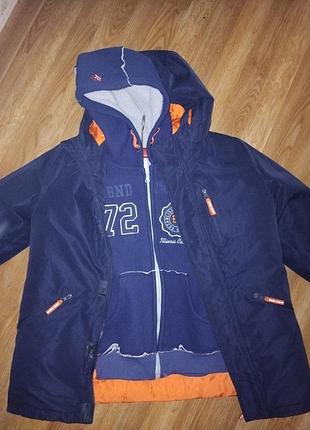 Куртка на хлопчика 9-10 років куртка зимняя на мальчика 134-140р.