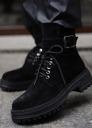 Черевики замшеві на флісі