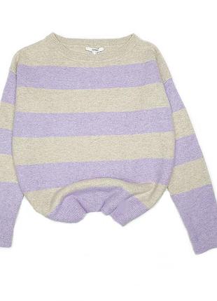 Светер esprit в сиренево бежевую полоску