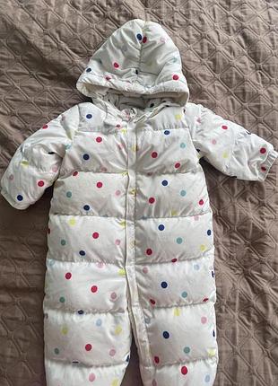 Пуховий комбінезон для дівчинки