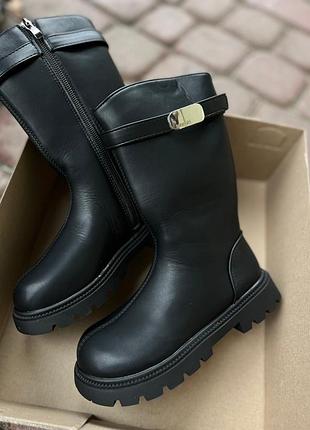 Теплые зимние сапожки для девочки