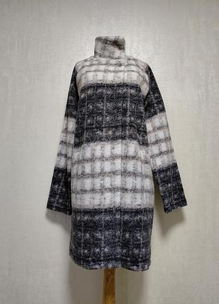 Легкое шерстяное пальто кардиган paul costelloe s-m размер