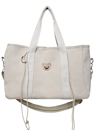 Бабовняная сумка с мишкой