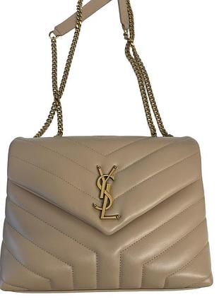 Saint laurent loulou small — beige