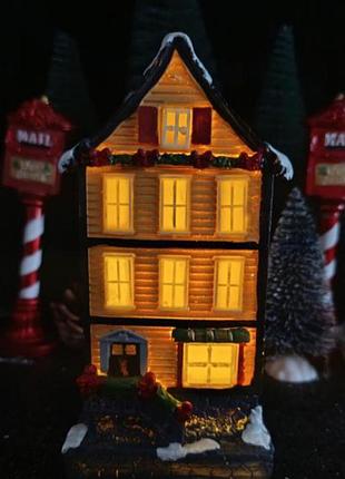 Керамический мини дом дом дом дом дом рождественский домики из керамики
